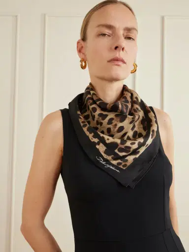 Dolce & Gabbana Leopard-print Silk-twill Scarf | Thumbnail 2 Dolce & Gabbana Leopard-print Silk-twill Scarf | Thumbnail 2