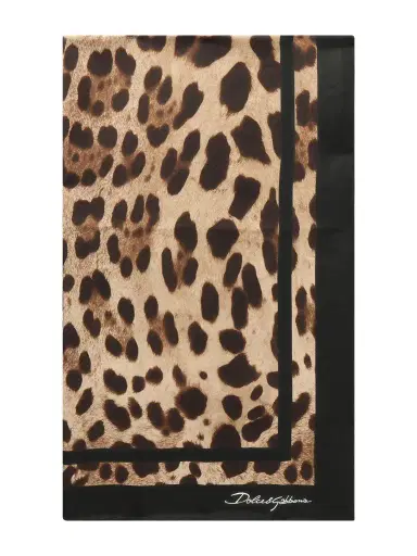 Dolce & Gabbana Leopard-print Silk-twill Scarf | Thumbnail 1 Dolce & Gabbana Leopard-print Silk-twill Scarf | Thumbnail 1