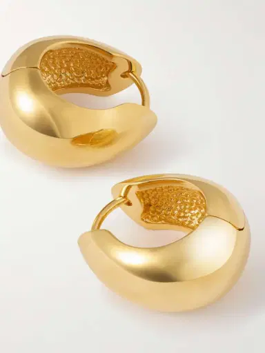 Sophie Buhai Vermeil Hoop Earrings | Thumbnail 3