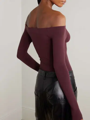 Commando Ballet Off-the-shoulder Stretch-jersey Bodysuit | Thumbnail 3