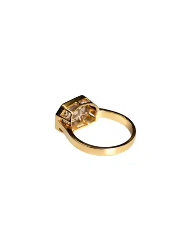 Wish Fine Jewelry 1.26ct Diamond Pave Ring in 18K Yellow | Thumbnail 2