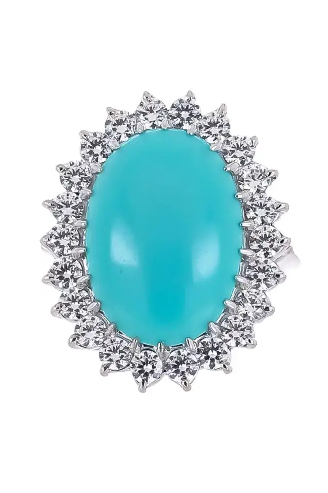 FANTASIA by DESERIO Blue White XL Ring