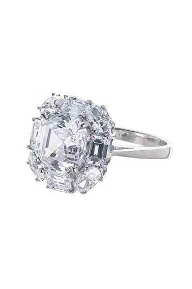 FANTASIA by DESERIO Cushion Cut Center Halo Ring | Thumbnail 5