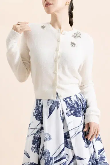 Erdem Embellished Crew Neck Cardigan | Thumbnail 2