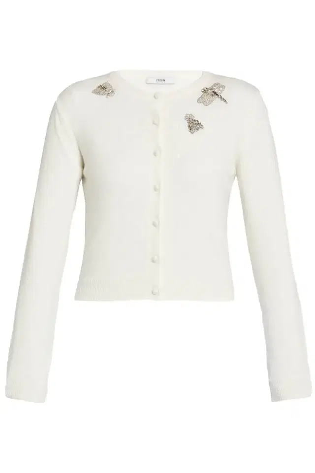 Embellished Crew Neck Cardigan