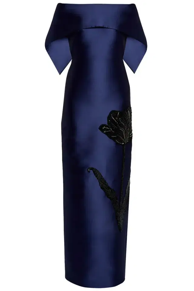 Erdem Embellished Off The Shoulder Gown