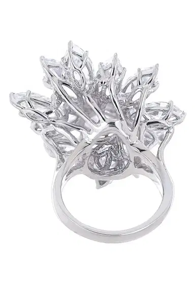 FANTASIA by DESERIO Large Cocktail Flower Ring | Thumbnail 6