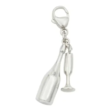 Madison Avenue Couture Bag Bestie Sterling Silver Champagne Bottle Charm | Thumbnail 2 Madison Avenue Couture Bag Bestie Sterling Silver Champagne Bottle Charm | Thumbnail 2