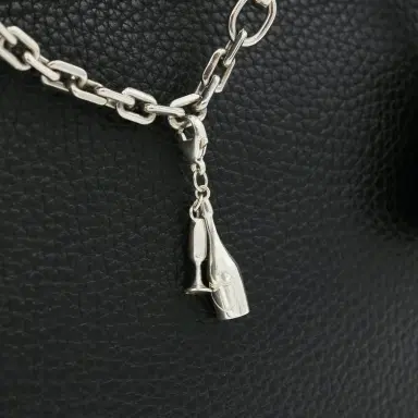 Madison Avenue Couture Bag Bestie Sterling Silver Champagne Bottle Charm | Thumbnail 4 Madison Avenue Couture Bag Bestie Sterling Silver Champagne Bottle Charm | Thumbnail 4