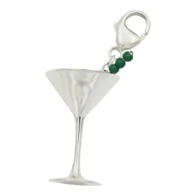 Madison Avenue Couture Bag Bestie Sterling Silver Martini Charm | Thumbnail 1 Madison Avenue Couture Bag Bestie Sterling Silver Martini Charm | Thumbnail 1