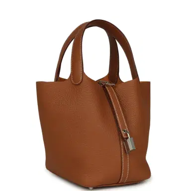 HERMÈS Hermes Picotin Lock 18 Gold Clemence Palladium Hardware | Thumbnail 2 HERMÈS Hermes Picotin Lock 18 Gold Clemence Palladium Hardware | Thumbnail 2