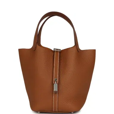 HERMÈS Hermes Picotin Lock 18 Gold Clemence Palladium Hardware | Thumbnail 1 HERMÈS Hermes Picotin Lock 18 Gold Clemence Palladium Hardware | Thumbnail 1