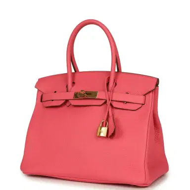 HERMÈS Pre-owned Hermes Birkin 30 Rose Lipstick Togo Gold Hardware | Thumbnail 5