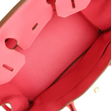 HERMÈS Pre-owned Hermes Birkin 30 Rose Lipstick Togo Gold Hardware | Thumbnail 8