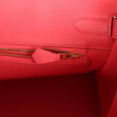HERMÈS Pre-owned Hermes Birkin 30 Rose Lipstick Togo Gold Hardware | Thumbnail 9