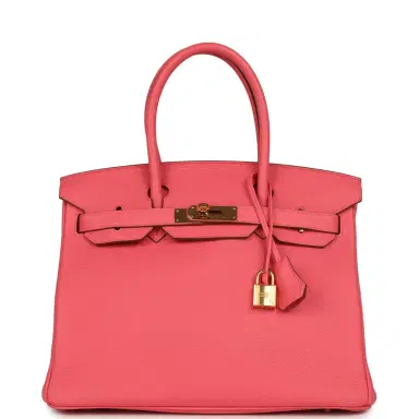 HERMÈS Pre-owned Hermes Birkin 30 Rose Lipstick Togo Gold Hardware | Thumbnail 1