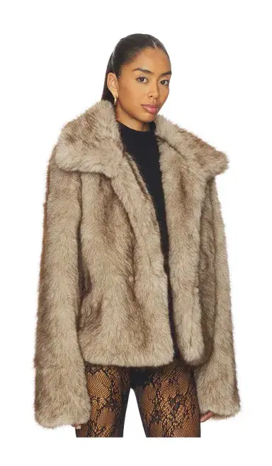 SNDYS Leila Faux Fur Jacket | Thumbnail 2