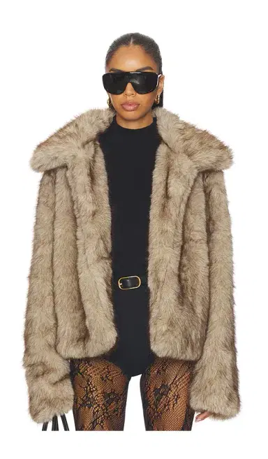 SNDYS Leila Faux Fur Jacket | Thumbnail 1