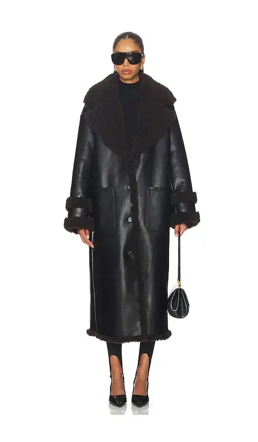 Lovers and Friends Irving Faux Leather Coat