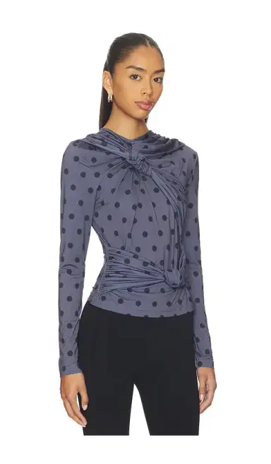 ROKH Knotted Jersey Top | Thumbnail 2