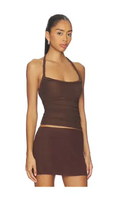 SNDYS Gianna Ruched Halterneck Top | Thumbnail 2 SNDYS Gianna Ruched Halterneck Top | Thumbnail 2