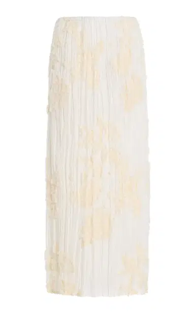 Kallmeyer Esse Plisse Cotton-Blend Maxi Skirt | Thumbnail 3