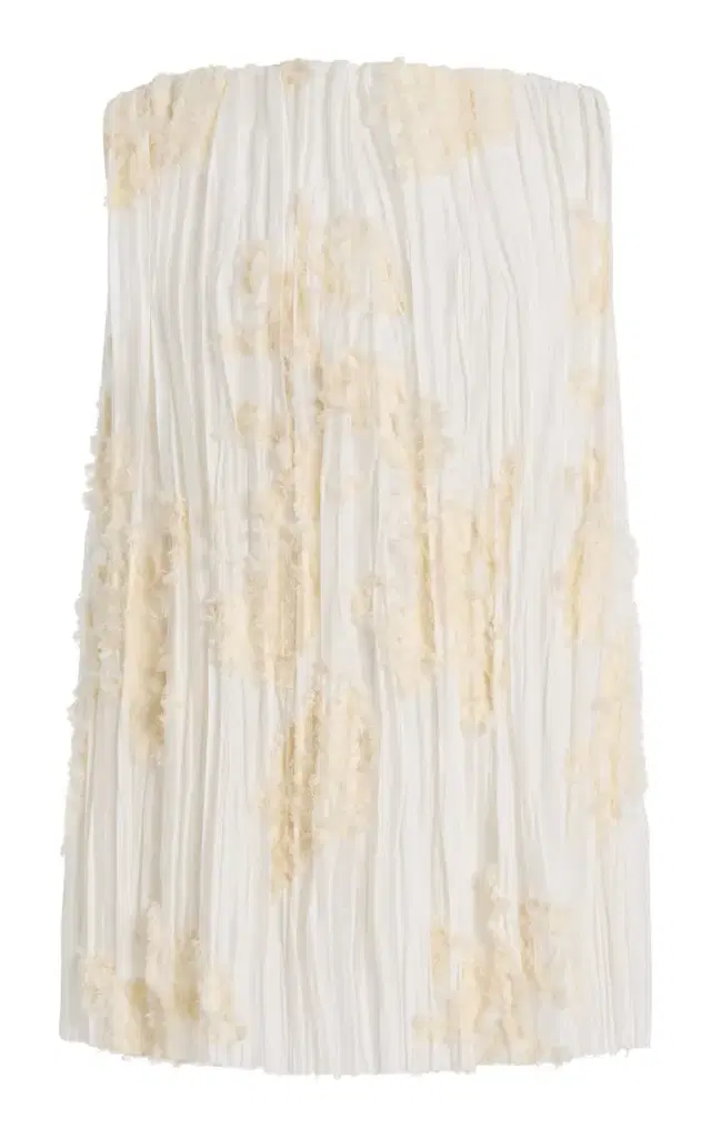 KALLMEYER Daria Plisse Cotton-Blend Top