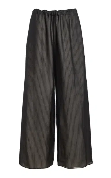 Kallmeyer Cairo Pinstriped Silk Trapped Poplin Wide-Leg Pants | Thumbnail 7 Kallmeyer Cairo Pinstriped Silk Trapped Poplin Wide-Leg Pants | Thumbnail 7