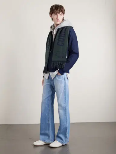 WTAPS Evasion Fringed Knitted Scarf - Men | Thumbnail 3