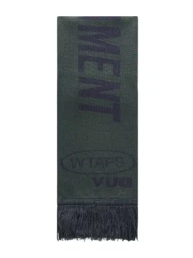 WTAPS Evasion Fringed Knitted Scarf - Men | Thumbnail 1