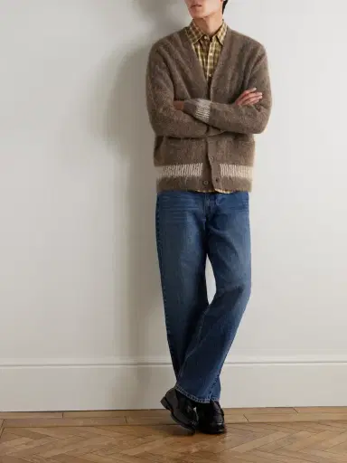 NN07 Russell 60012 Striped Alpaca-Blend Cardigan - Men | Thumbnail 2 NN07 Russell 60012 Striped Alpaca-Blend Cardigan - Men | Thumbnail 2