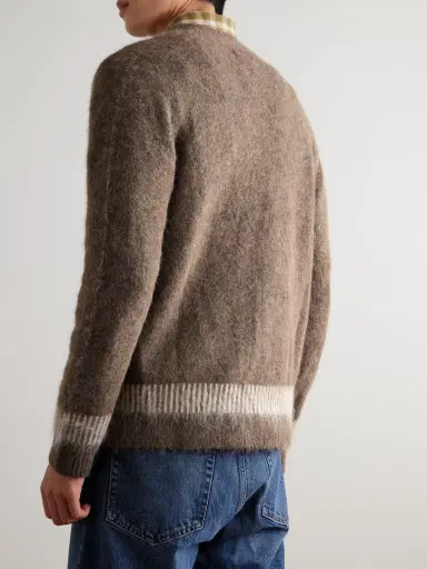 NN07 Russell 60012 Striped Alpaca-Blend Cardigan - Men | Thumbnail 3 NN07 Russell 60012 Striped Alpaca-Blend Cardigan - Men | Thumbnail 3