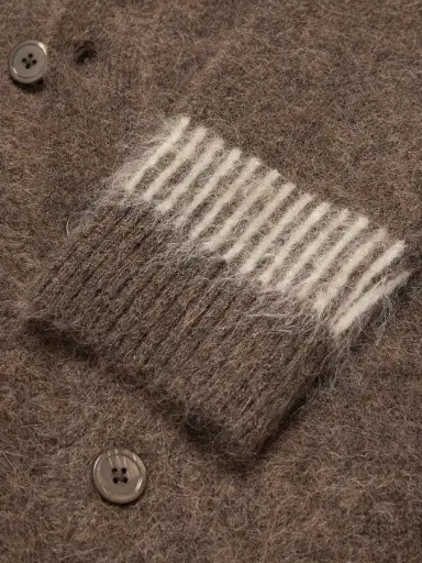 NN07 Russell 60012 Striped Alpaca-Blend Cardigan - Men | Thumbnail 4 NN07 Russell 60012 Striped Alpaca-Blend Cardigan - Men | Thumbnail 4