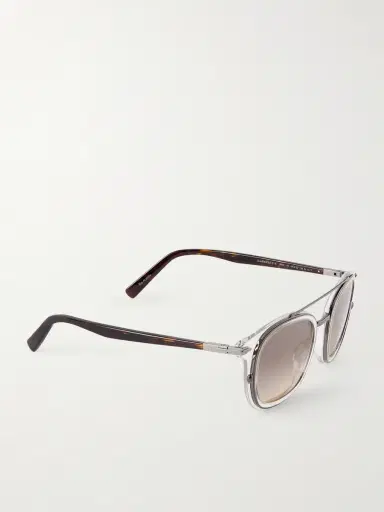 DIOR Eyewear DiorBlackSuit S14I Square-Frame Acetate and Silver-Tone Sunglasses - Men | Thumbnail 4