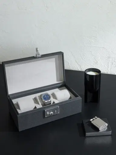 dunhill Century Despatch Leather Watch Case - Men | Thumbnail 2 dunhill Century Despatch Leather Watch Case - Men | Thumbnail 2