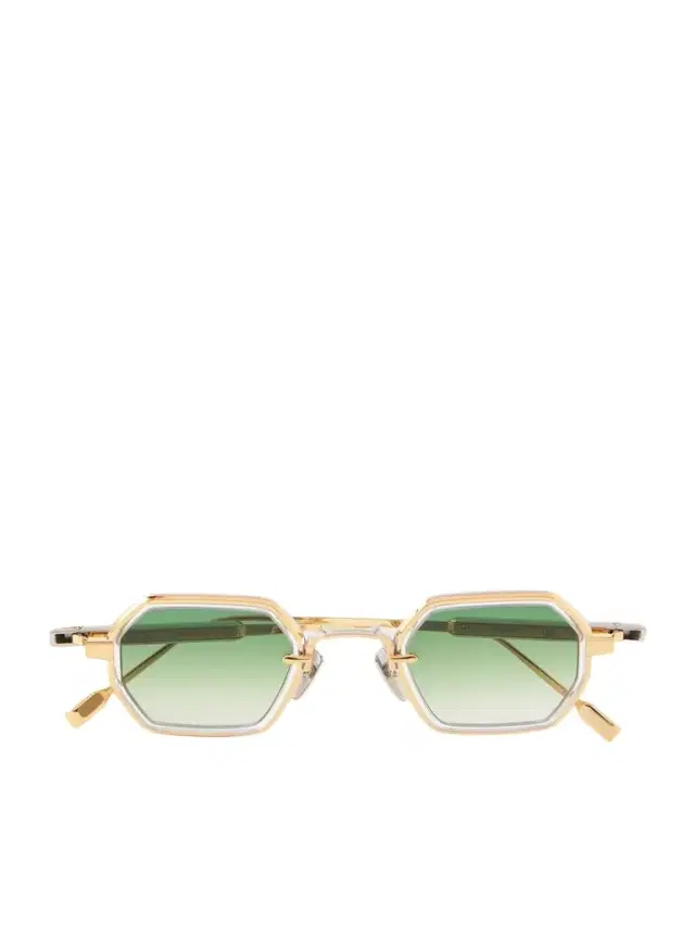 Hadar-T Hexagonal-Frame Gold- and Silver-Tone Titanium Sunglasses - Men