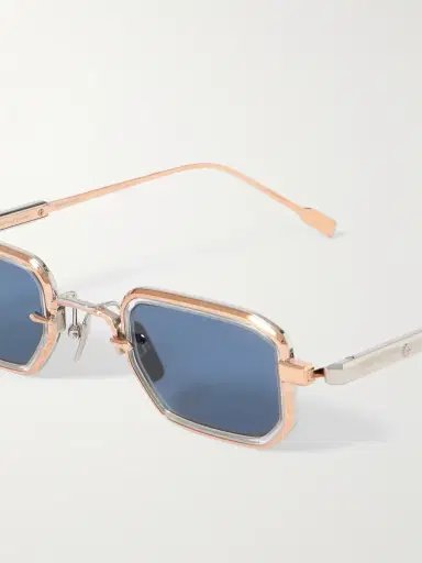 Sato Deneb-T Square-Frame Gold-Tone Titanium Sunglasses - Men | Thumbnail 3 Sato Deneb-T Square-Frame Gold-Tone Titanium Sunglasses - Men | Thumbnail 3