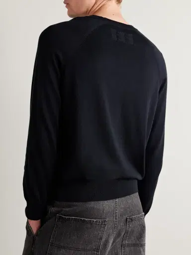 Nili Lotan Reggie Silk and Cotton-Blend Sweater - Men | Thumbnail 3