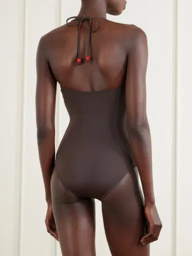Staud Laird Embellished Halterneck Swimsuit | Thumbnail 3 Staud Laird Embellished Halterneck Swimsuit | Thumbnail 3