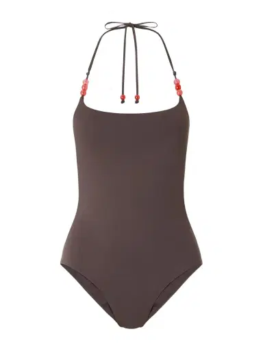 Staud Laird Embellished Halterneck Swimsuit | Thumbnail 1 Staud Laird Embellished Halterneck Swimsuit | Thumbnail 1