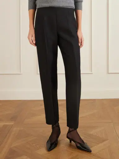 TOTEME Wool And Silk-blend Straight-leg Pants | Thumbnail 3