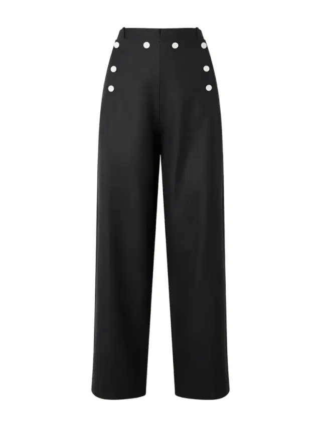 Sailor Wool Straight-leg Pants