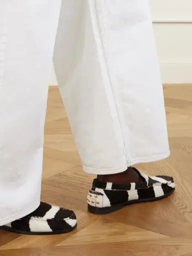 Tod's Studded Zebra-print Calf Hair Loafers | Thumbnail 2