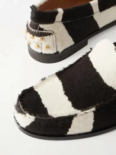 Tod's Studded Zebra-print Calf Hair Loafers | Thumbnail 5