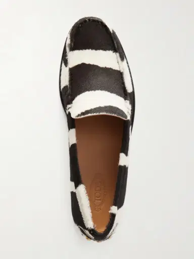 Tod's Studded Zebra-print Calf Hair Loafers | Thumbnail 6