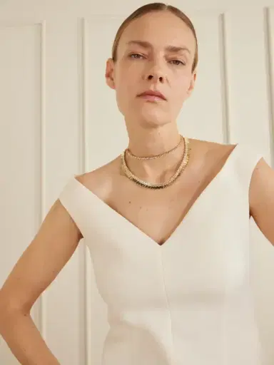 Suzanne Kalan 18-karat Gold Diamond Choker | Thumbnail 2