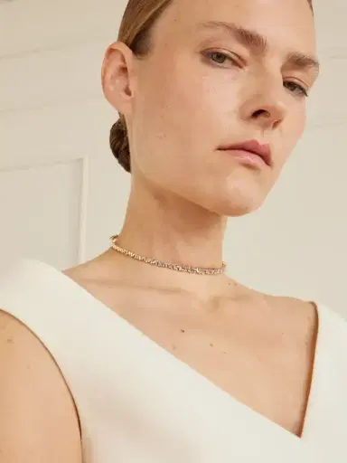 Suzanne Kalan 18-karat Gold Diamond Choker | Thumbnail 5