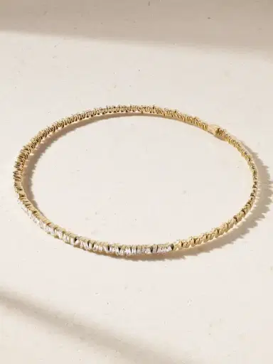 Suzanne Kalan 18-karat Gold Diamond Choker | Thumbnail 1