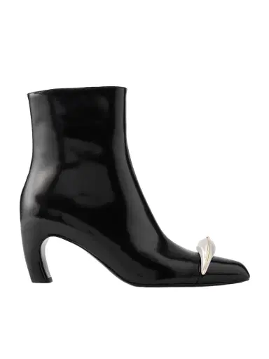 Tory Burch Pierced Xl Embellished Leather Ankle Boots | Thumbnail 1