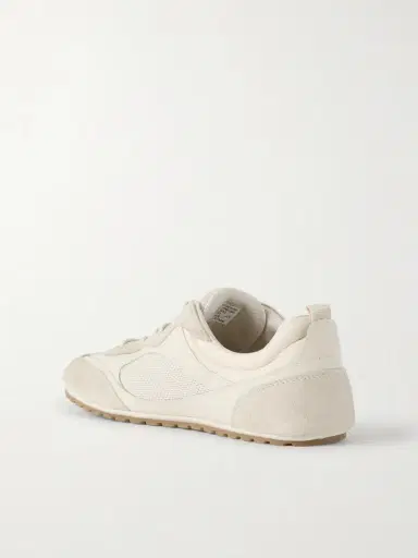 Tory Burch Field Leather, Mesh And Suede Sneakers | Thumbnail 3